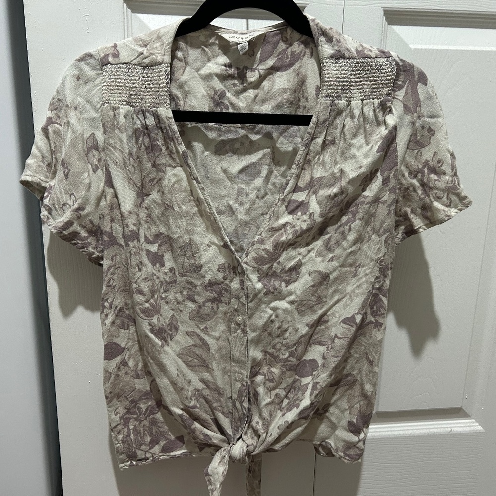 Lucky Brand Small button blouse